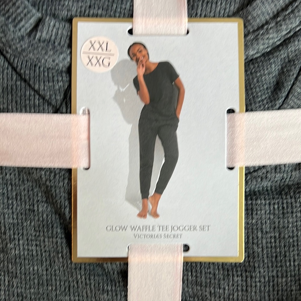 Victoria’s Secret  glow waffle tee jogger set. BOTH ARE INCLUDED IN THIS PRICE